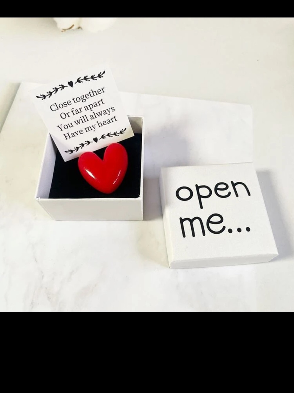 Red Heart Trinket in 'Open Me' Gift Box